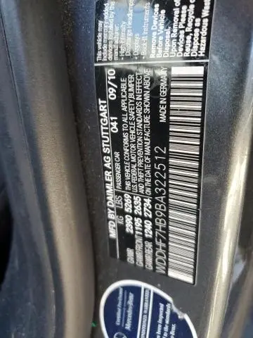 2011 MERCEDES-BENZ E 63 AMG  