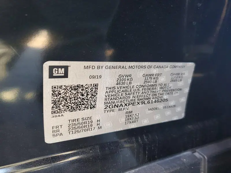 2020 CHEVROLET EQUINOX PREMIER  