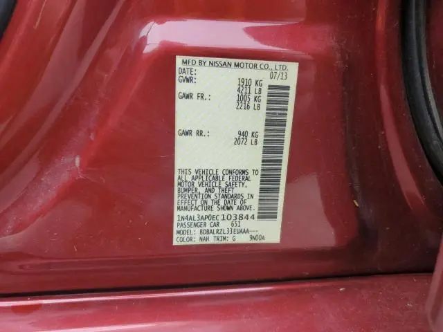 2014 NISSAN ALTIMA 2.5  