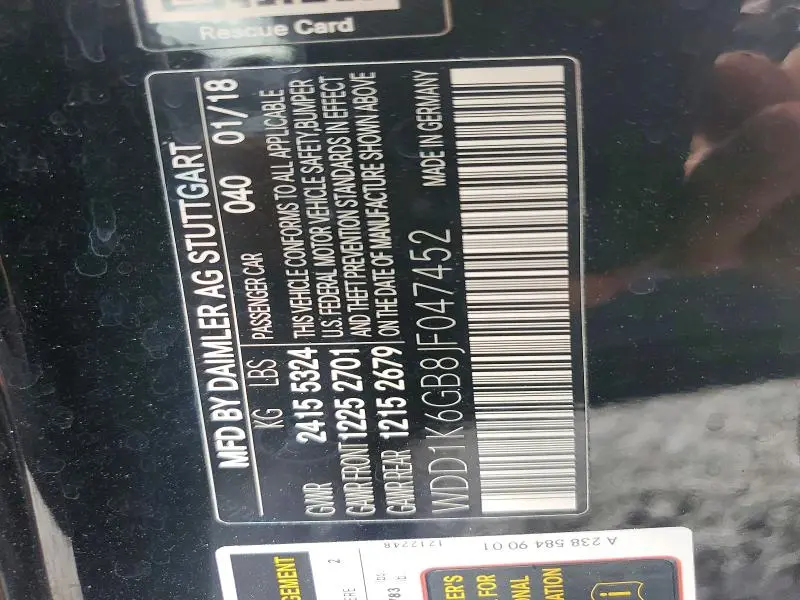 2018 MERCEDES-BENZ E 400 4MATIC  