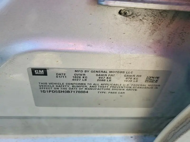 2011 CHEVROLET CRUZE LS  