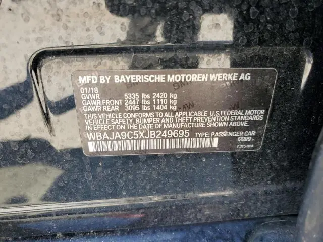 2018 BMW 530E   