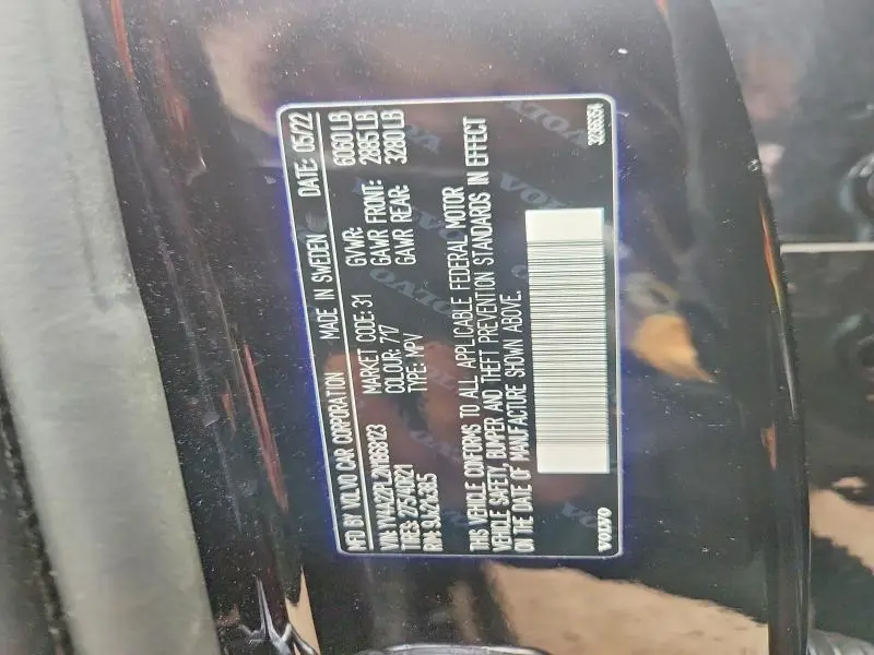 2022 VOLVO XC90 T6 INSCRIPTION  