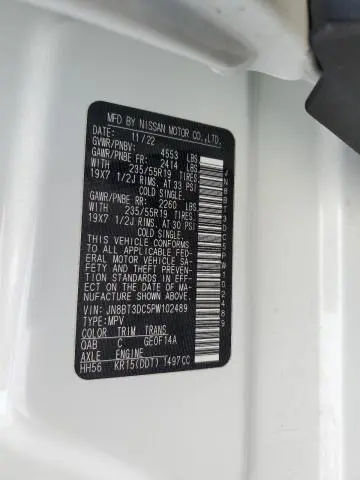 2023 NISSAN ROGUE PLATINUM  