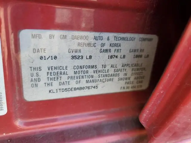 2010 CHEVROLET AVEO LS