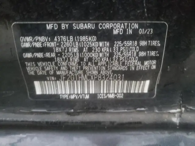 2023 SUBARU CROSSTREK LIMITED  