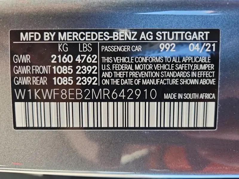 2021 MERCEDES-BENZ C 300 4MATIC  