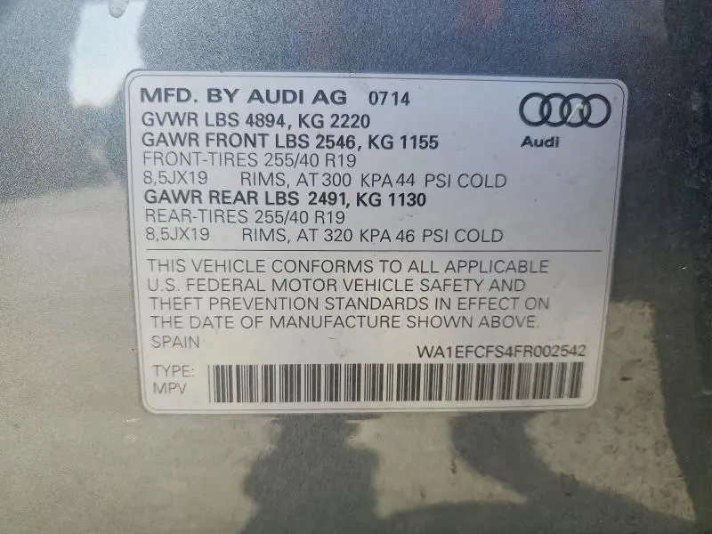 2015 AUDI Q3 PREMIUM PLUS  