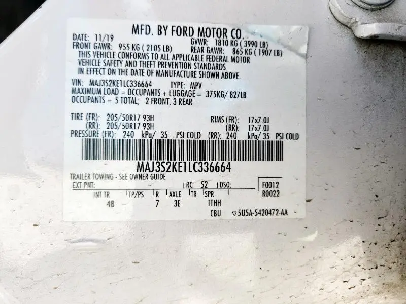 2020 FORD ECOSPORT TITANIUM  