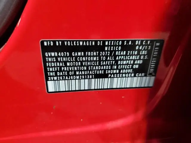 2013 VOLKSWAGEN JETTA BASE  