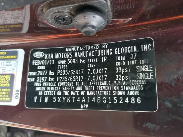 2011 KIA SORENTO BASE  
