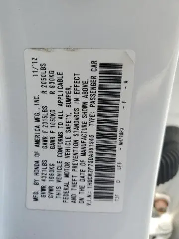 2013 HONDA ACCORD EX  