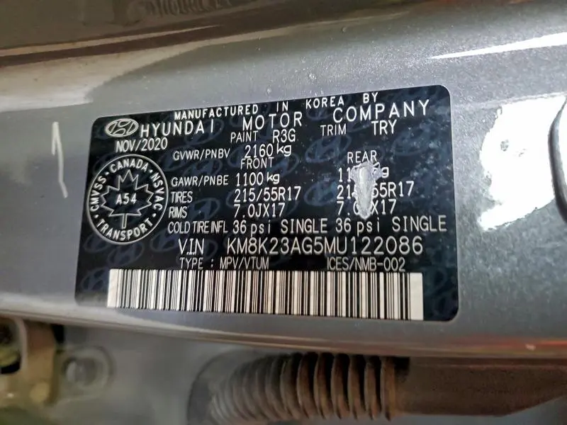 2021 HYUNDAI KONA SEL  