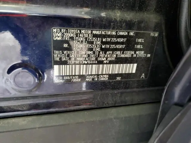 2021 TOYOTA RAV4 XLE  