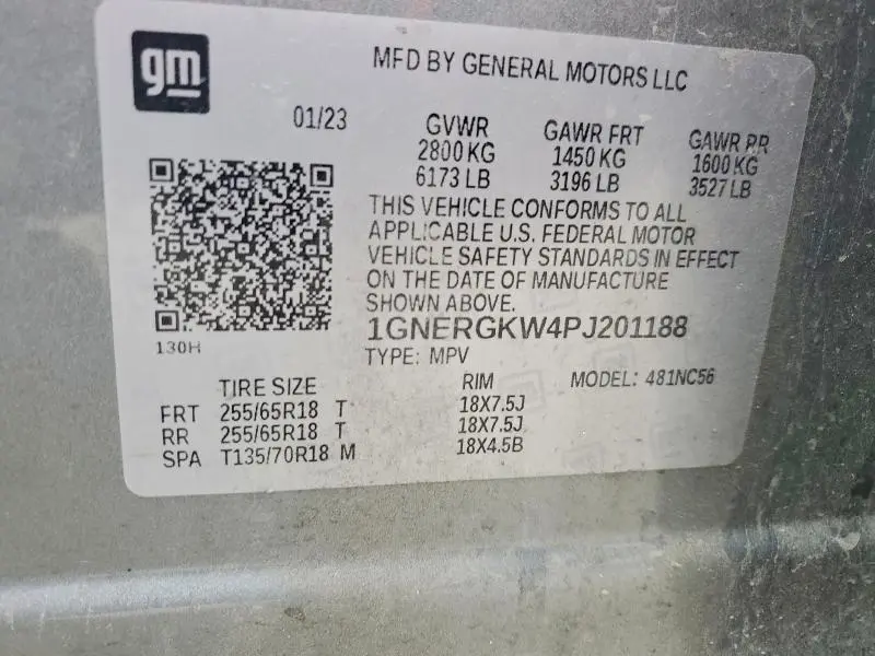 2023 CHEVROLET TRAVERSE LT  