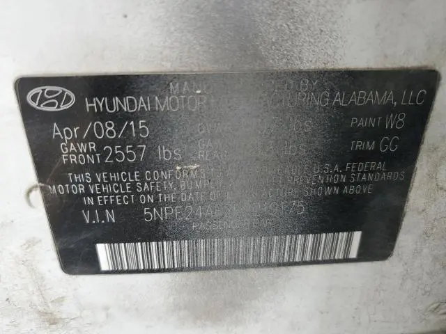 2015 HYUNDAI SONATA SE  