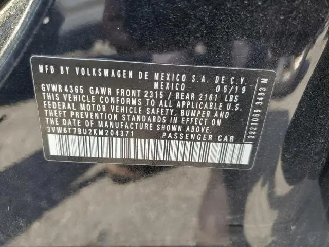 2019 VOLKSWAGEN JETTA GLI