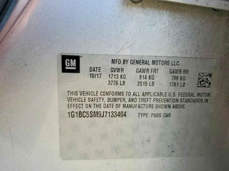 2018 CHEVROLET CRUZE LS  