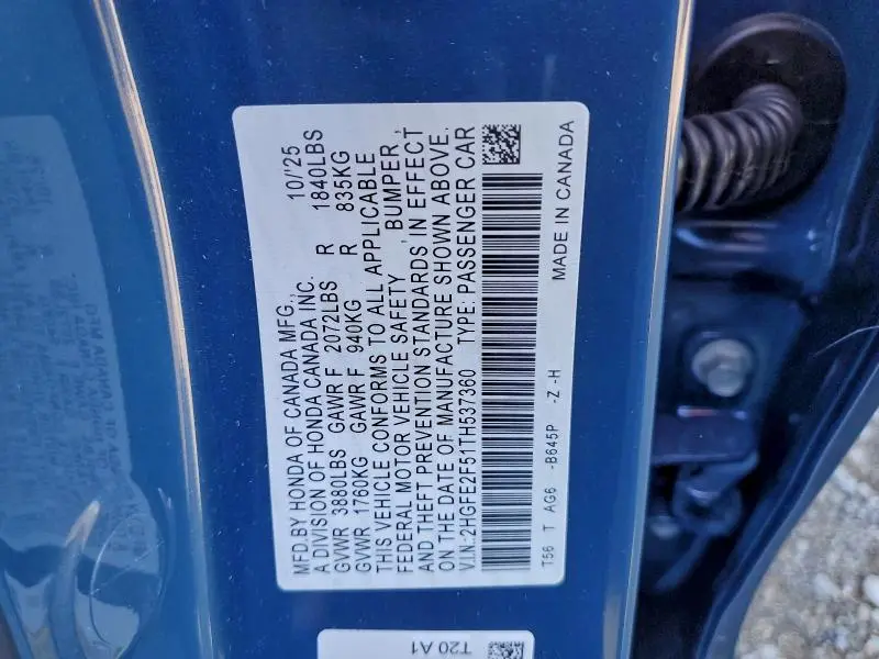 2026 HONDA CIVIC SPORT  