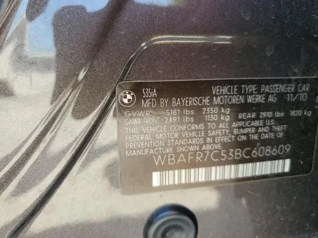 2011 BMW 535 I