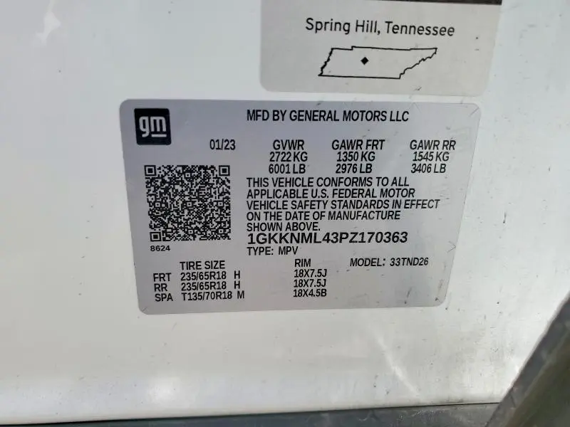 2023 GMC ACADIA SLT  