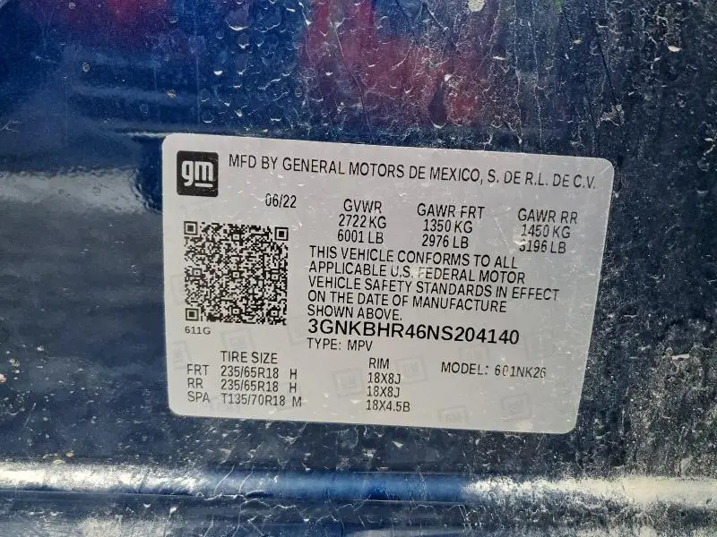 2022 CHEVROLET BLAZER 2LT  