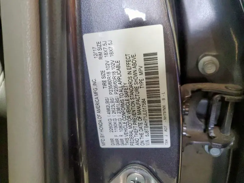 2018 ACURA RDX ADVANCE  