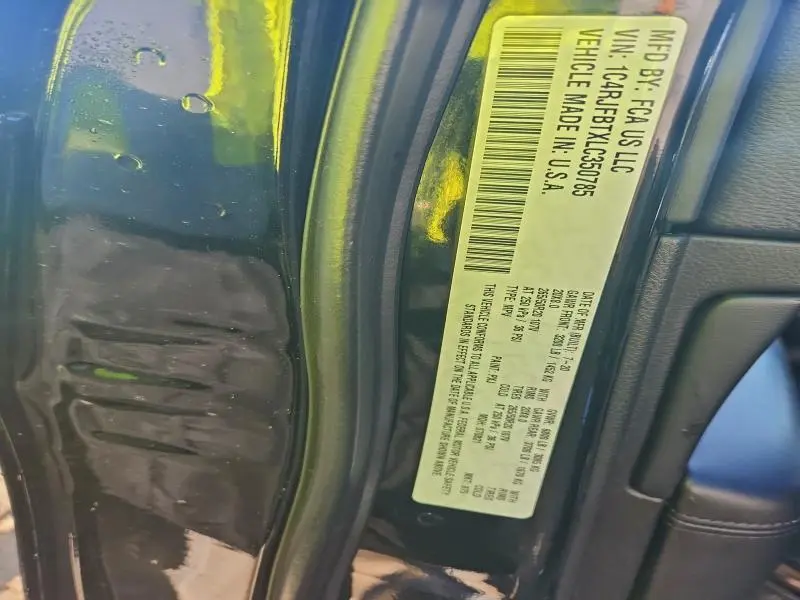 2020 JEEP GRAND CHEROKEE LIMITED  