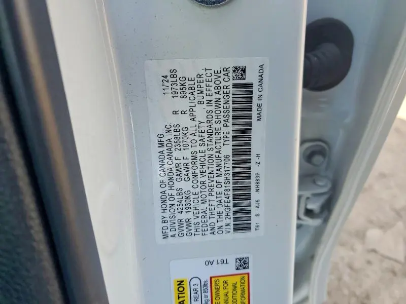 2025 HONDA CIVIC SPORT  