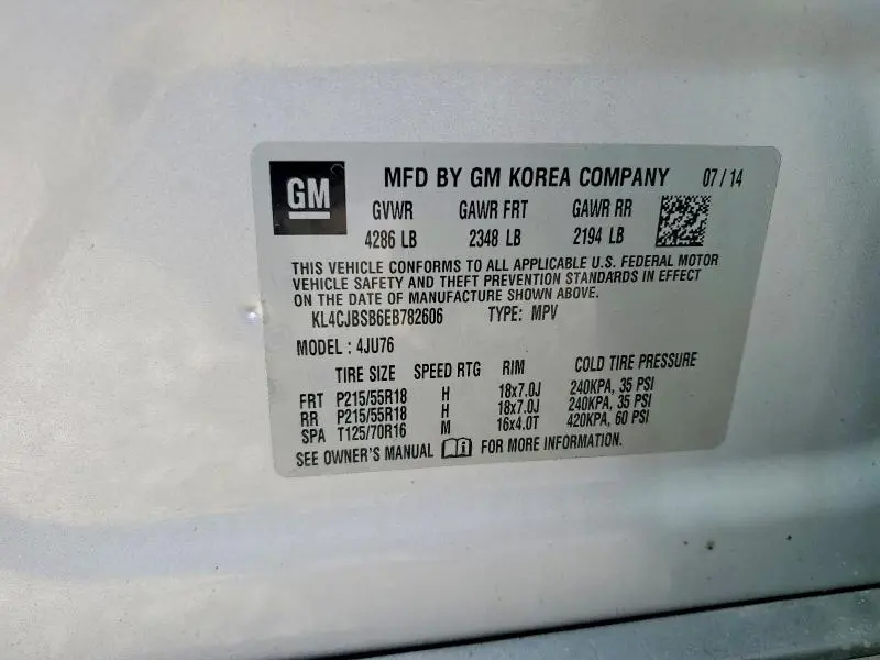 2014 BUICK ENCORE CONVENIENCE  