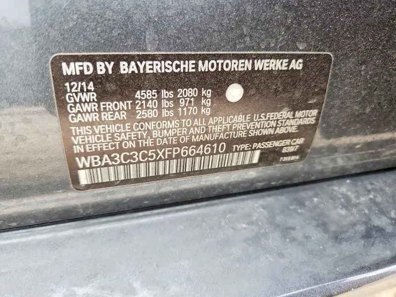 2015 BMW 320 I XDRIVE  