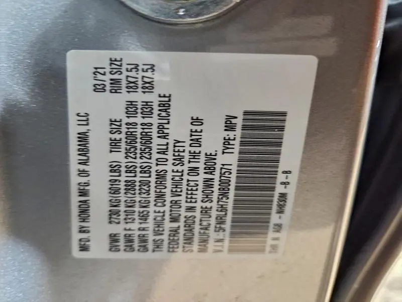 2022 HONDA ODYSSEY EXL  