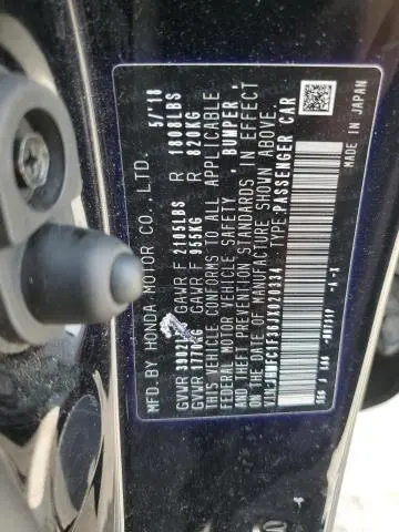 2018 HONDA CIVIC EX  