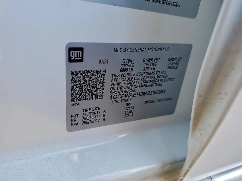 2021 CHEVROLET SILVERADO C1500  