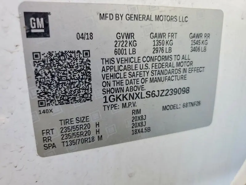 2018 GMC ACADIA DENALI  