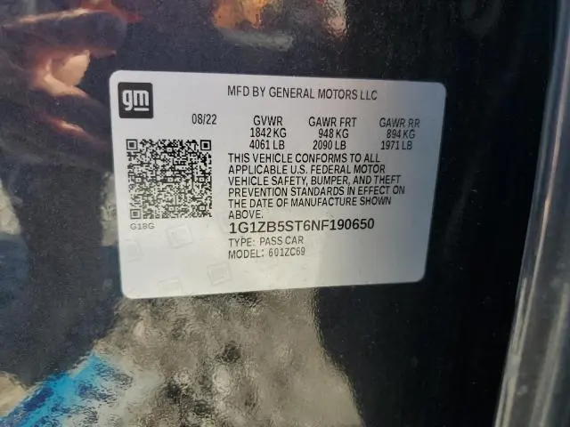 2022 CHEVROLET MALIBU LS  