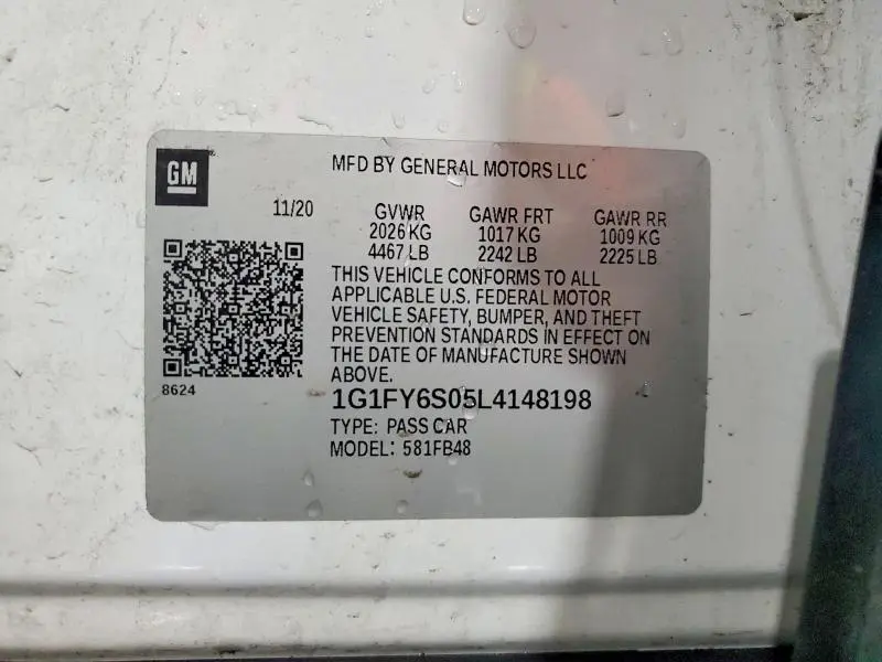 2020 CHEVROLET BOLT EV LT  