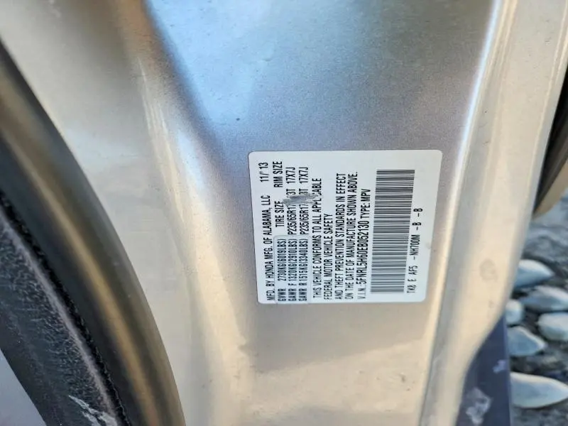 2014 HONDA ODYSSEY EXL  