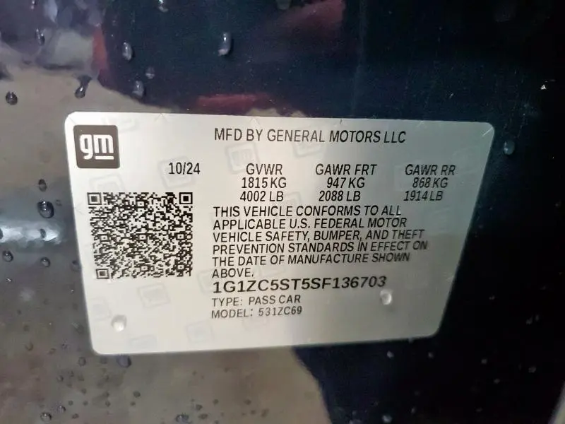 2025 CHEVROLET MALIBU LS