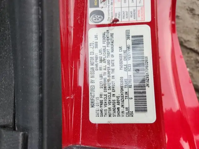 2016 NISSAN 370Z BASE  