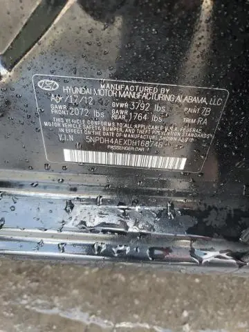 2013 HYUNDAI ELANTRA LIMITED  