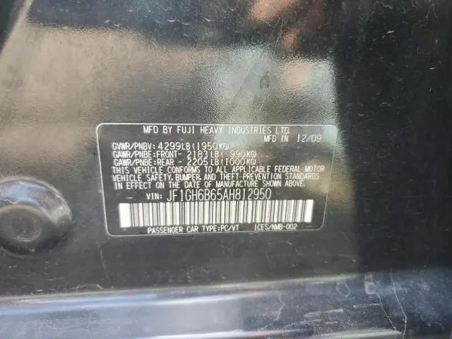 2010 SUBARU IMPREZA 2.5I PREMIUM  