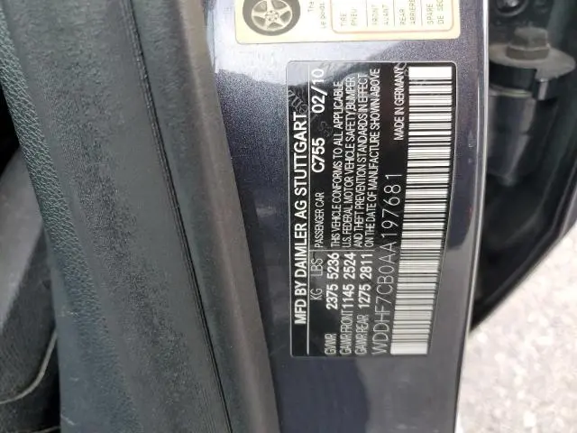 2010 MERCEDES-BENZ E 550  