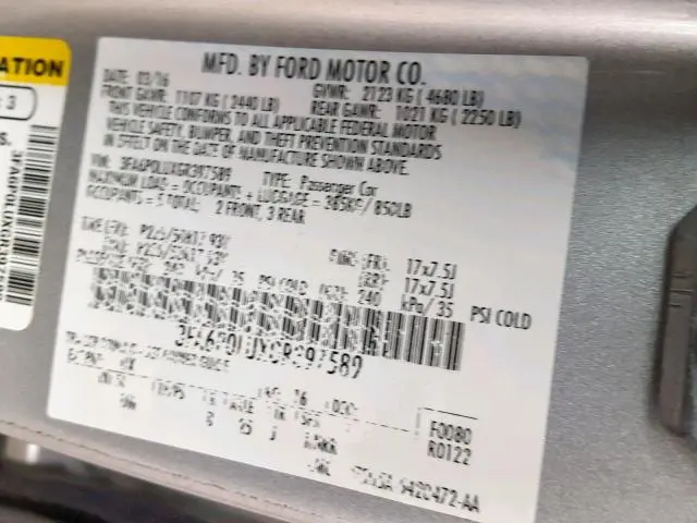 2016 FORD FUSION SE HYBRID  