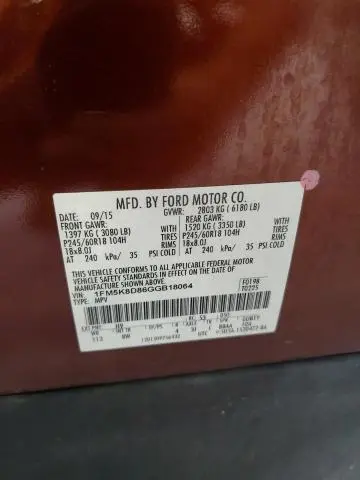 2016 FORD EXPLORER XLT  