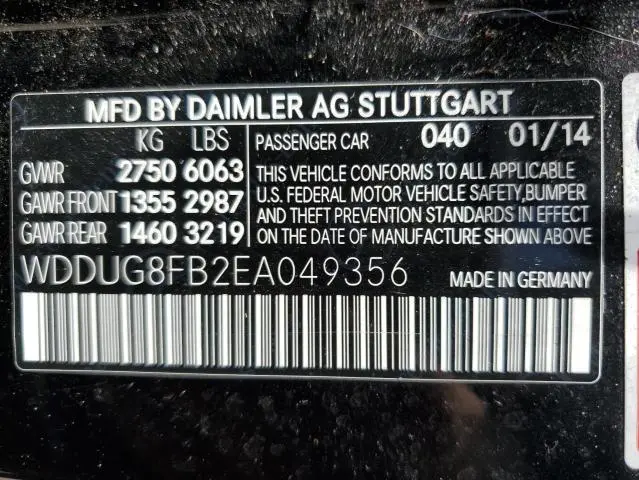 2014 MERCEDES-BENZ S 550 4MATIC  