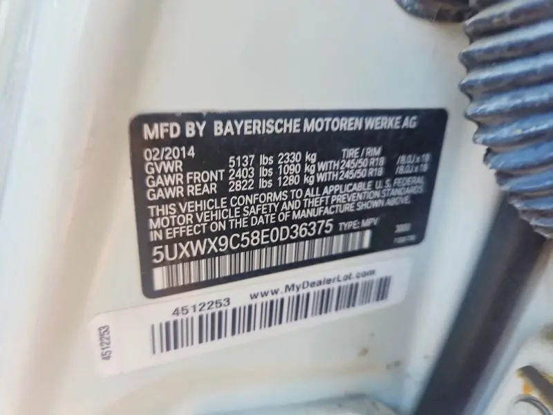 2014 BMW X3   