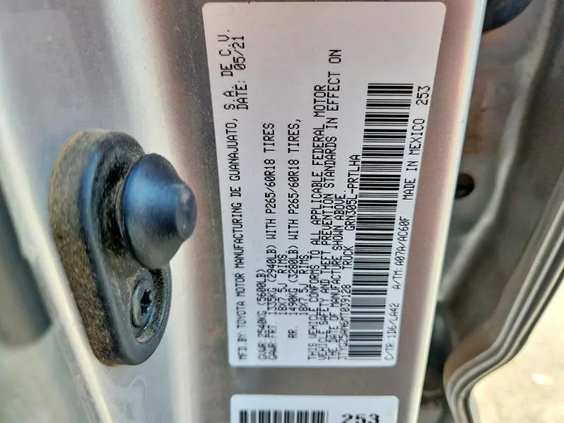 2021 TOYOTA TACOMA LIMITED  