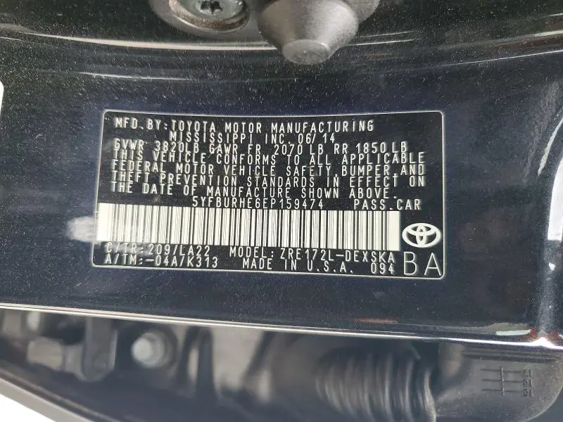 2014 TOYOTA COROLLA S PREMIUM  