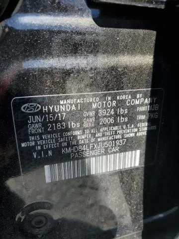 2018 HYUNDAI ELANTRA SEL  